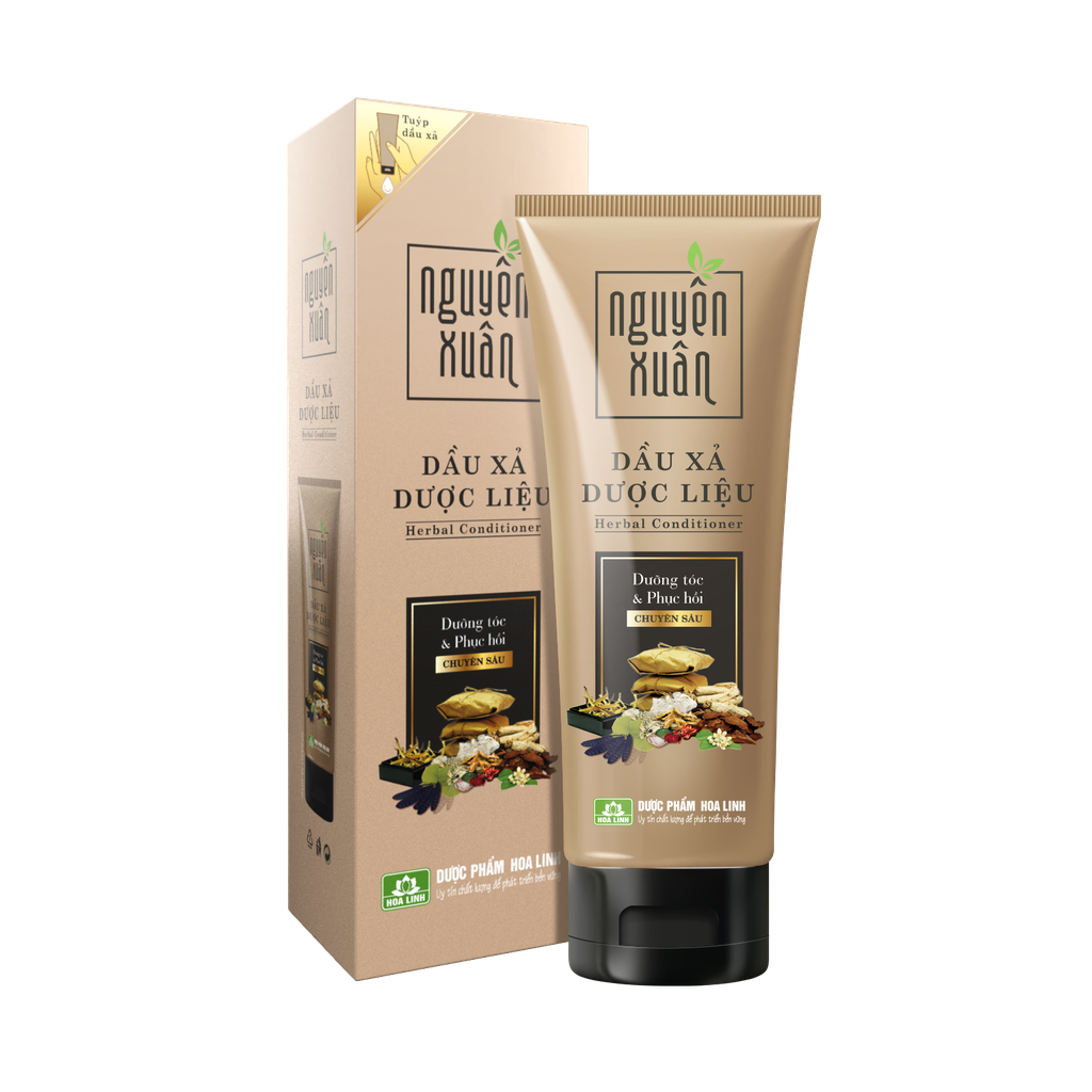 [T05675] Dầu Xả Dược Liệu Nguyên Xuân Hoa Linh (C/160g) Màu nhạt