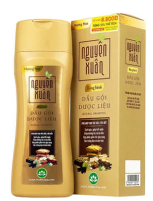 [T05676] Dầu gội Nguyên Xuân Bồng Bềnh Vàng Hoa Linh (C/260g) chai bé