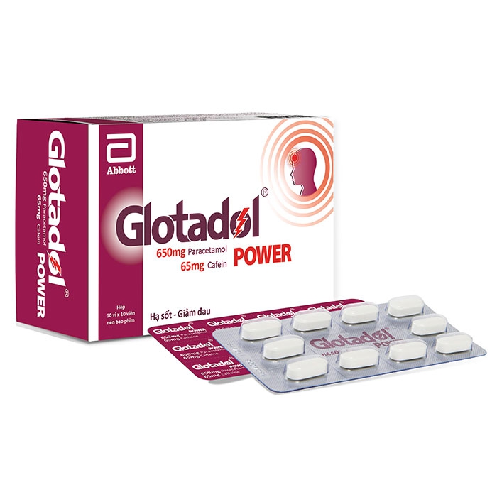 [T05715] Glotadol Power Paracetamol 650mg Abbott (H/100 viên)