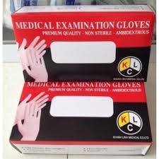 [T05818] Găng Tay Y Tế Đỏ Đen MEDICAL EXAMINATION GLOVES size S (H/100c)