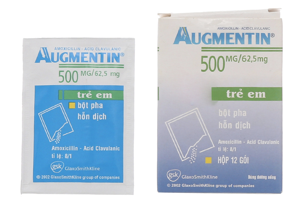[T05864] Augmentin 500/62,5mg GSK (H/12gói) Date 09/2027