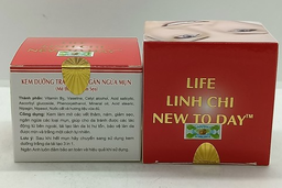 [T06055] Life Linh Chi New To Day Kem Dưỡng Trắng Da Ngăn Ngừa Mụn (Lọ/12g) Đỏ
