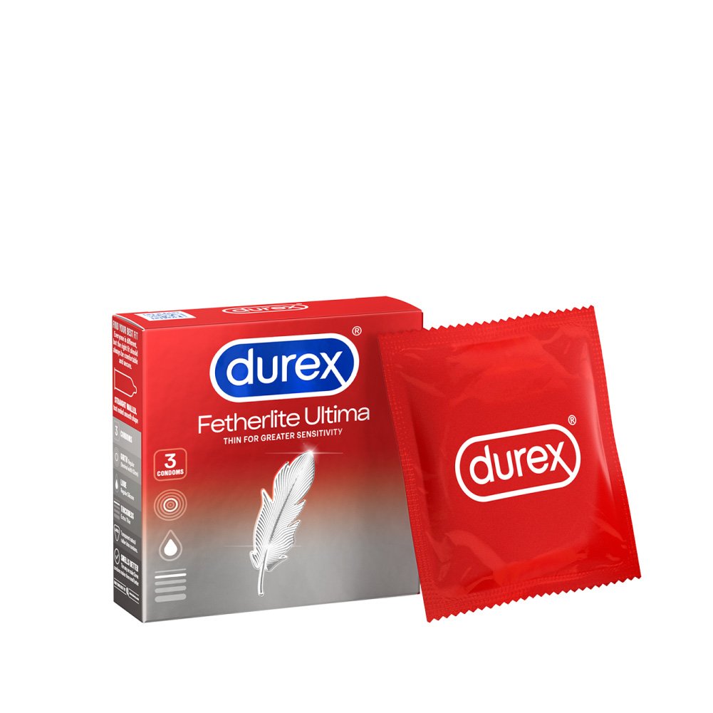 [T06073] Bao cao su Durex Fetherlite Ultima Lông Gà Trắng (H/3c) date 05/2027