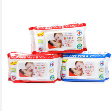 [T06106] Khăn Ướt Baby Wipes Aloe Vera & Vitamin E Thiên Phúc (Gói/100c)