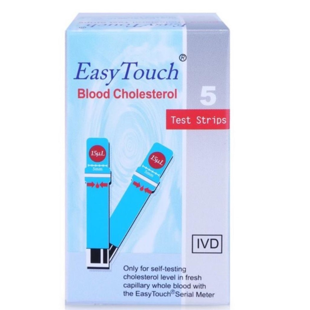 [T06141] Easy Touch Blood Cholesterol Test Mỡ Máu Trịnh Gia (H/5c) Date 10/2025