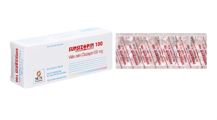 [T06242] Sunsizopin clozapin 100mg Sunpharma (H/50v) Date 05/2026